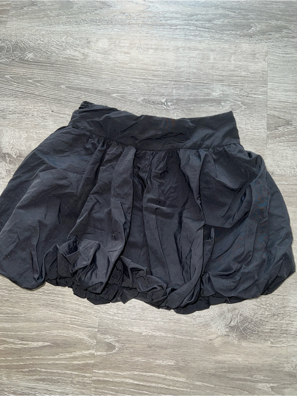 Missguided Black Bubble Hem Mini Skirt
